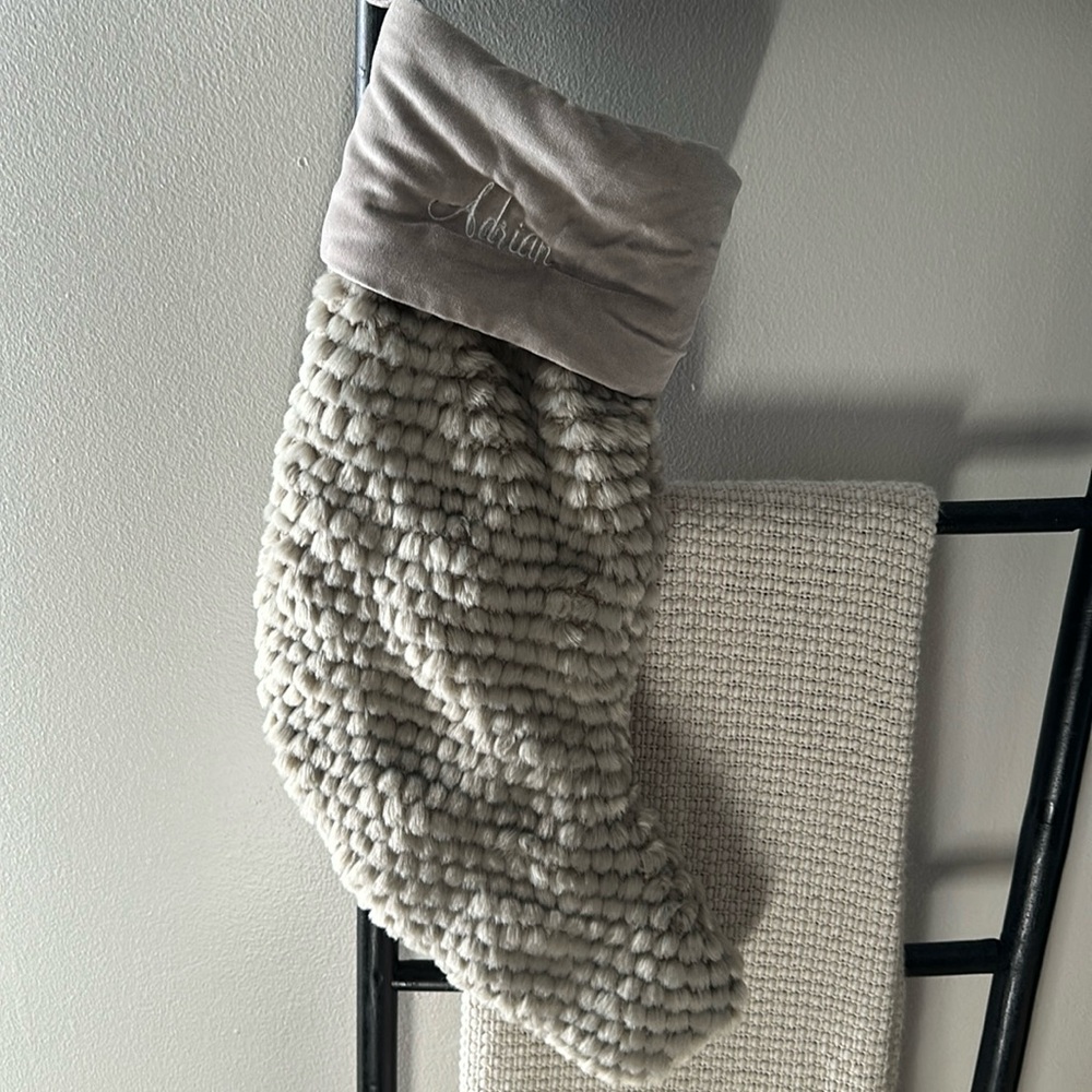 Pottery Barn personalized stocking - Adrian